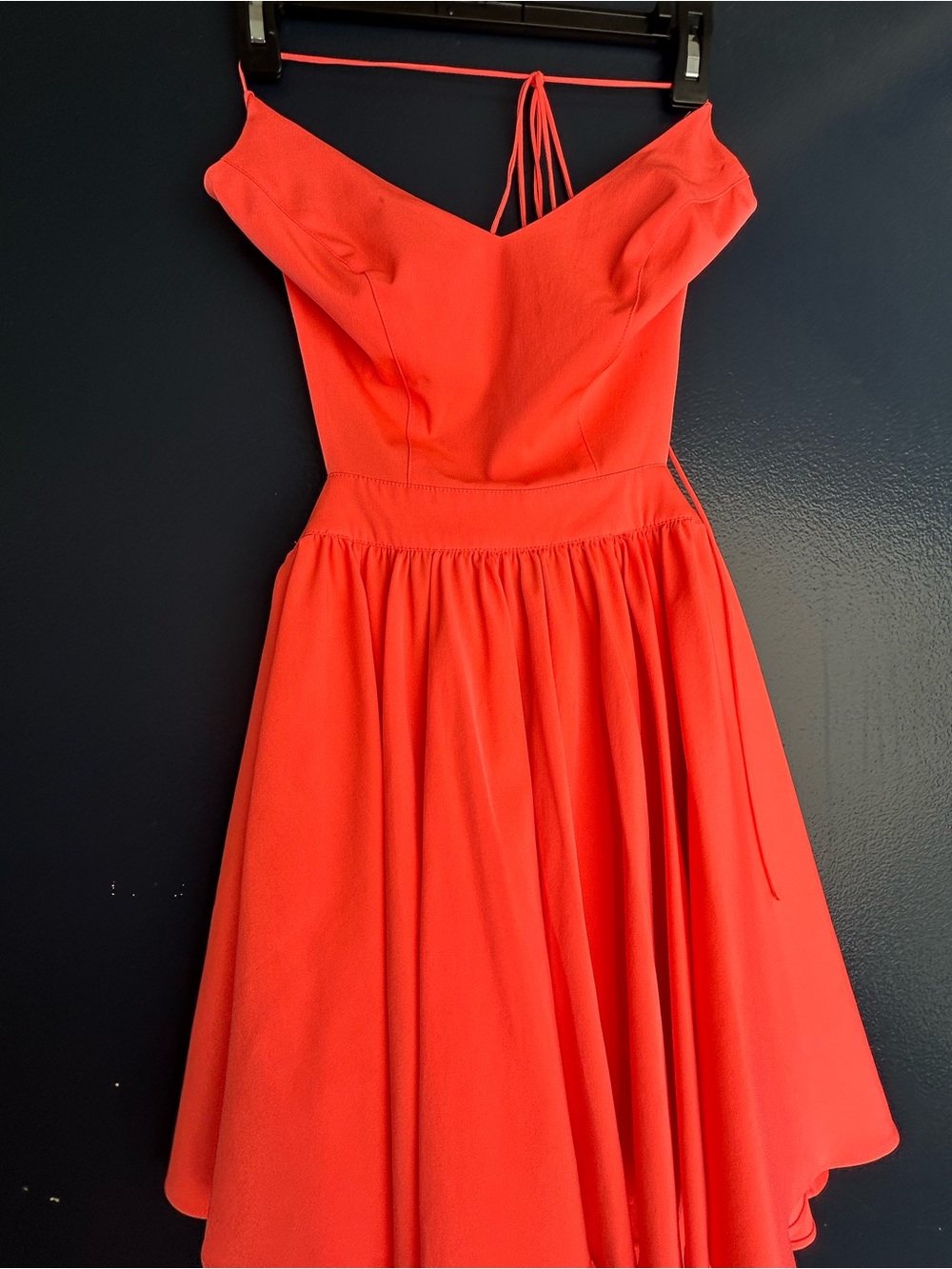 Guess Coral Criss Cross Halter Fit-and-Flare Dress - Picture 2 of 6